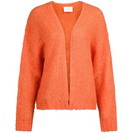 Nalia Fluffy Knit Cardigan Orange